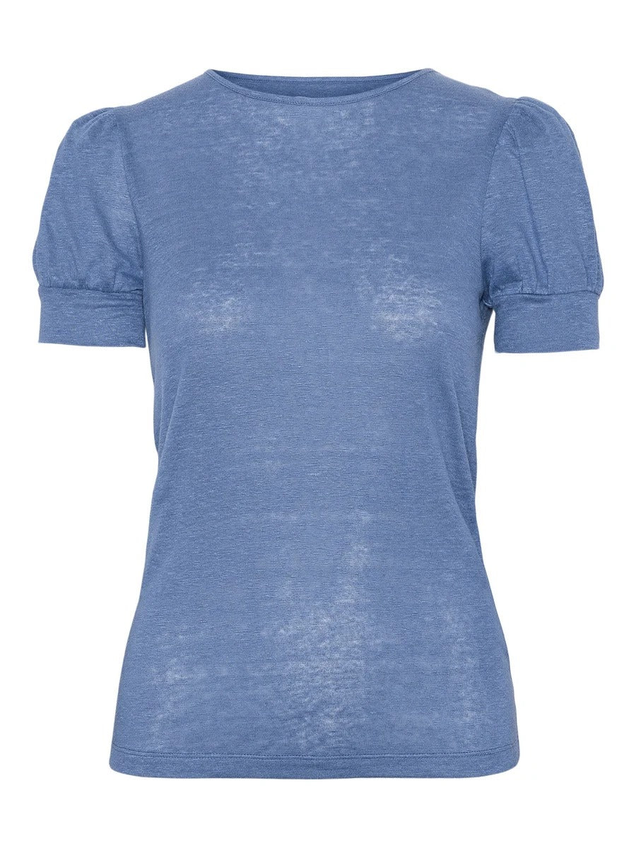 Madeleine linen tee (Jeans blue)