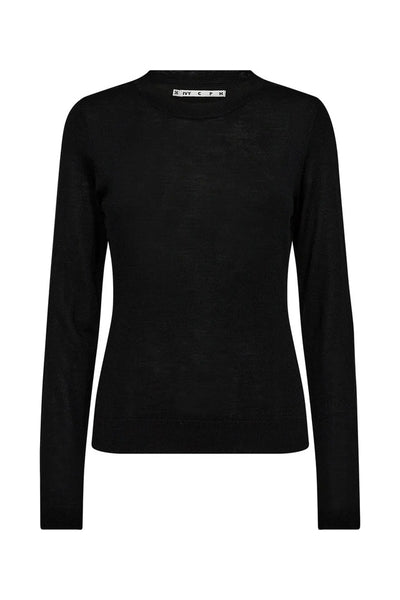 Essex LS O-neck Knit Black