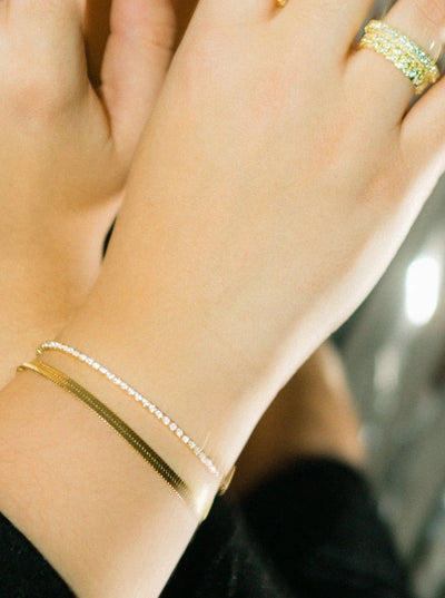 Mini Diamond Bracelet Gold