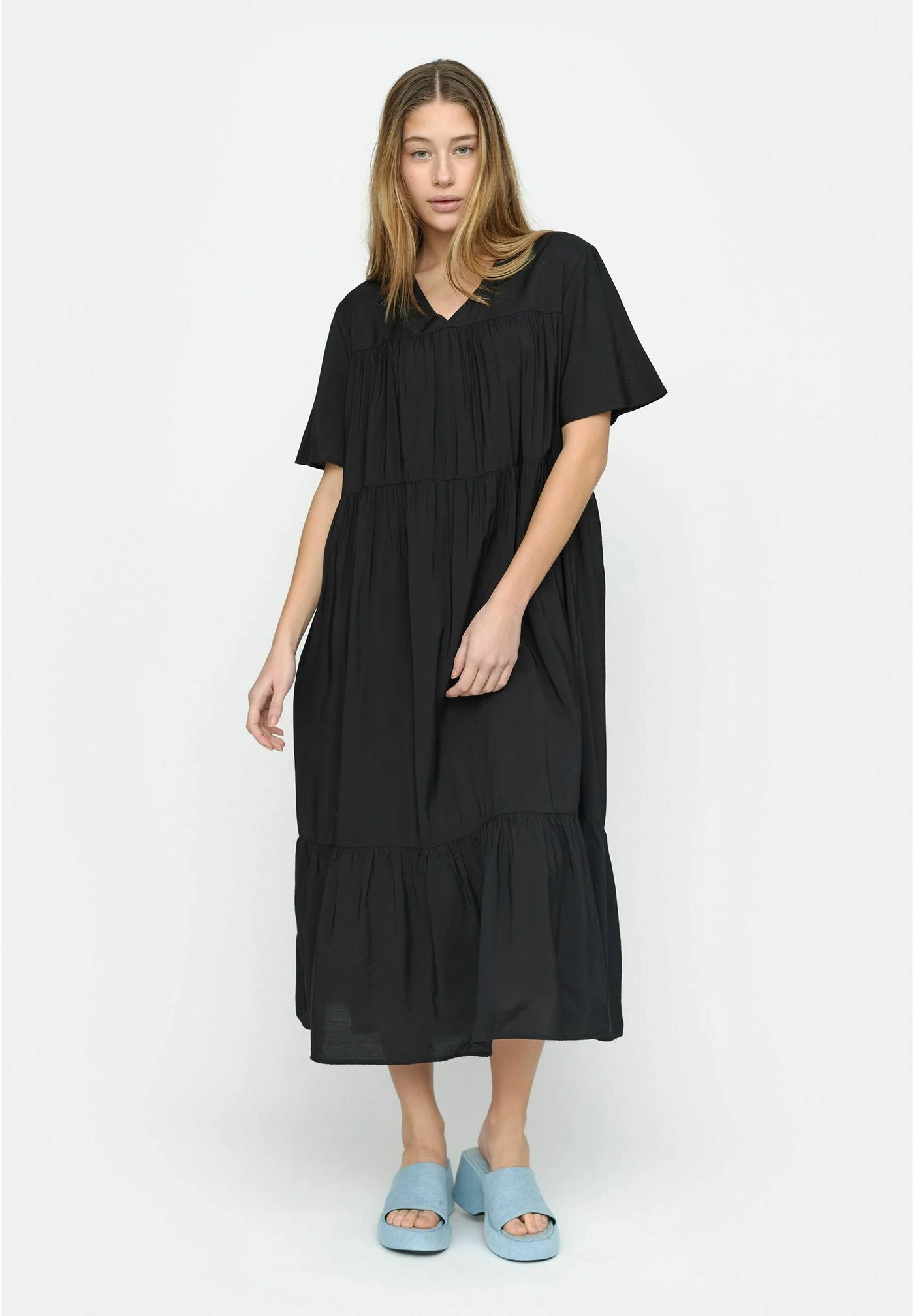 Freja Midi Dress Black