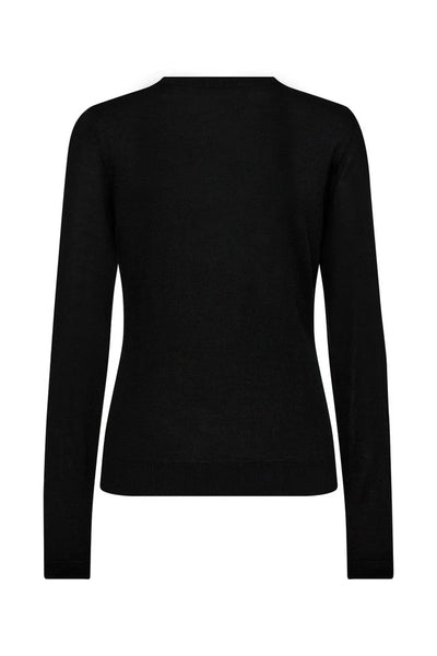 Essex LS O-neck Knit Black