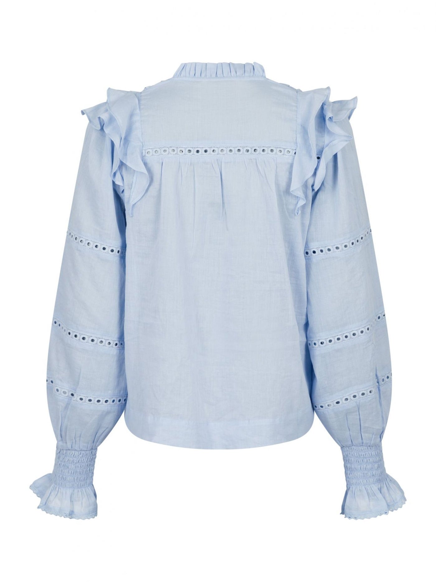 Aurika S Voile Blouse Light Blue