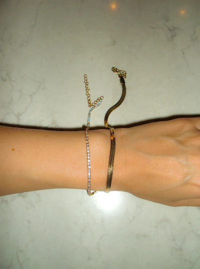 Mini Diamond Bracelet Gold