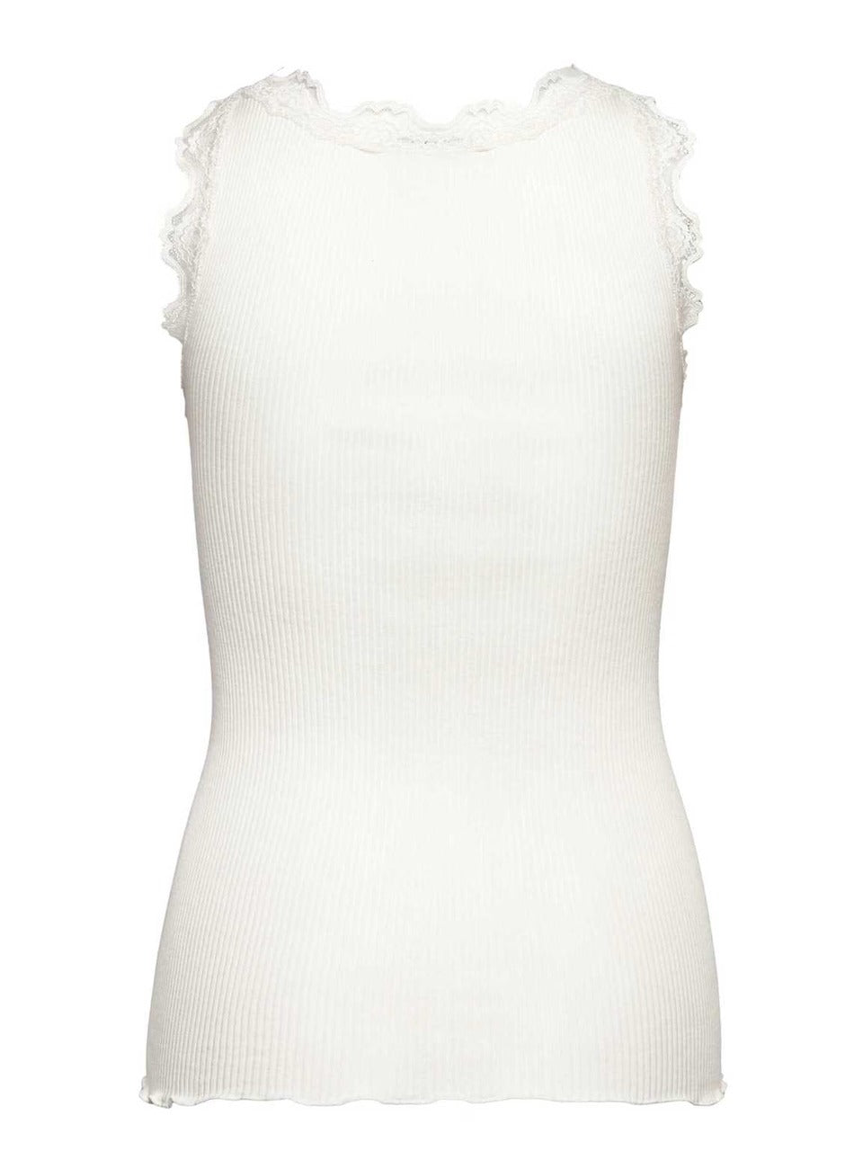 Babette Silk Top W/lace Ivory