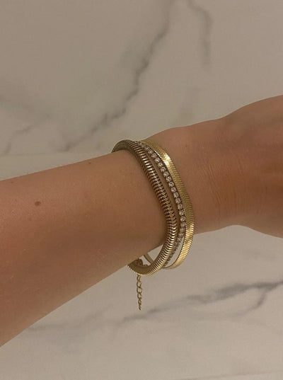 Mini Diamond Bracelet Gold