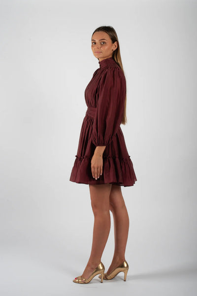 Vanity Short Dress Bordeaux