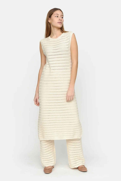 Hennie Knit Dress Whitecap Gray