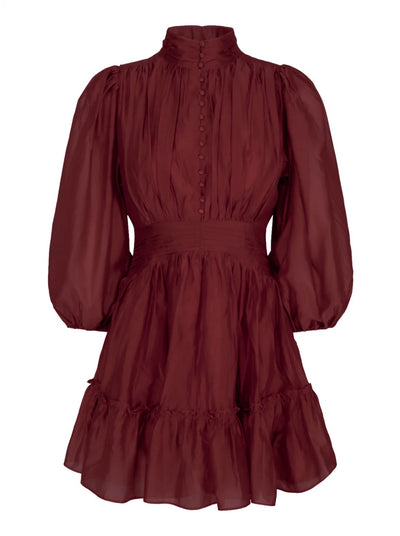 Vanity Short Dress Bordeaux