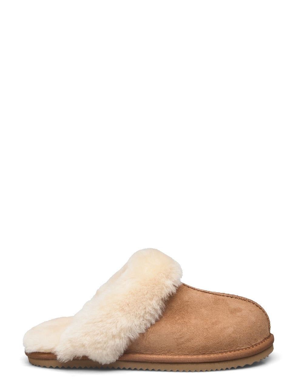 Sydney Shearling Reversed Slippers Almond