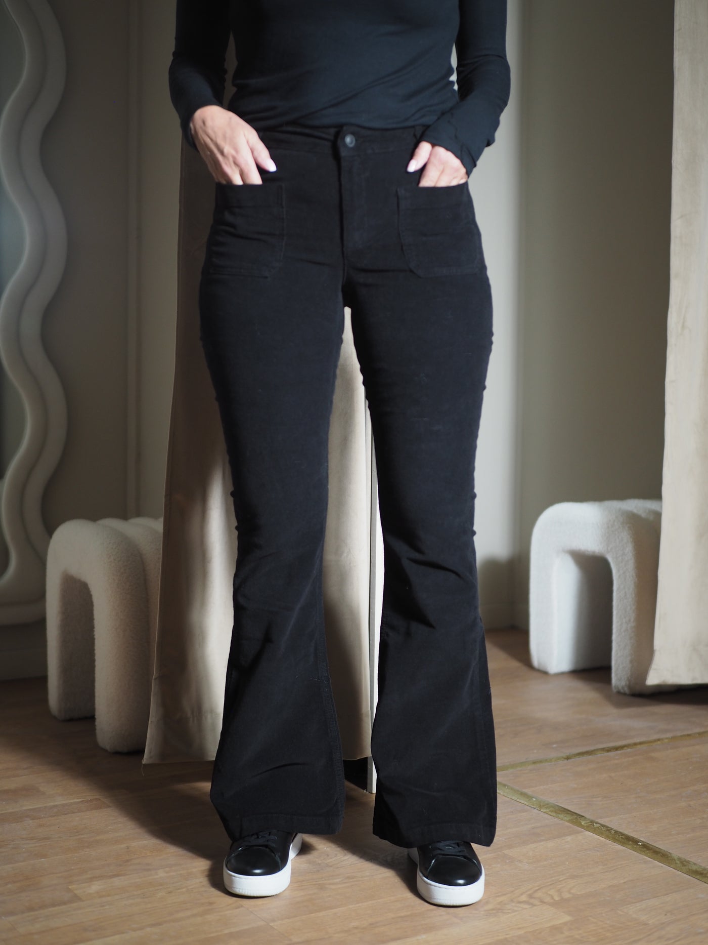 Ann Charlotte Jeans Baby Cord Black