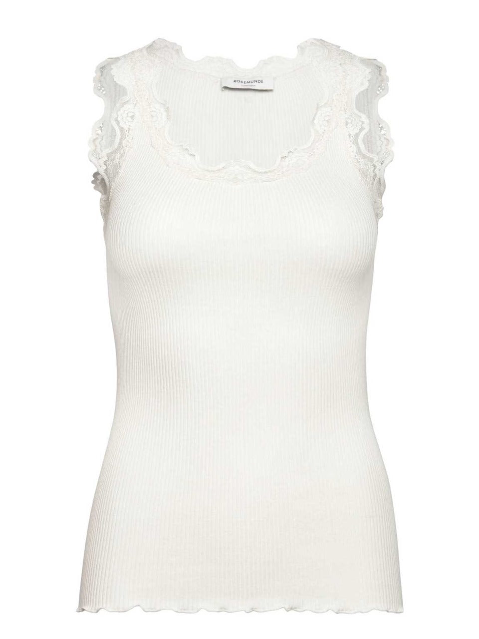 Babette Silk Top W/lace Ivory