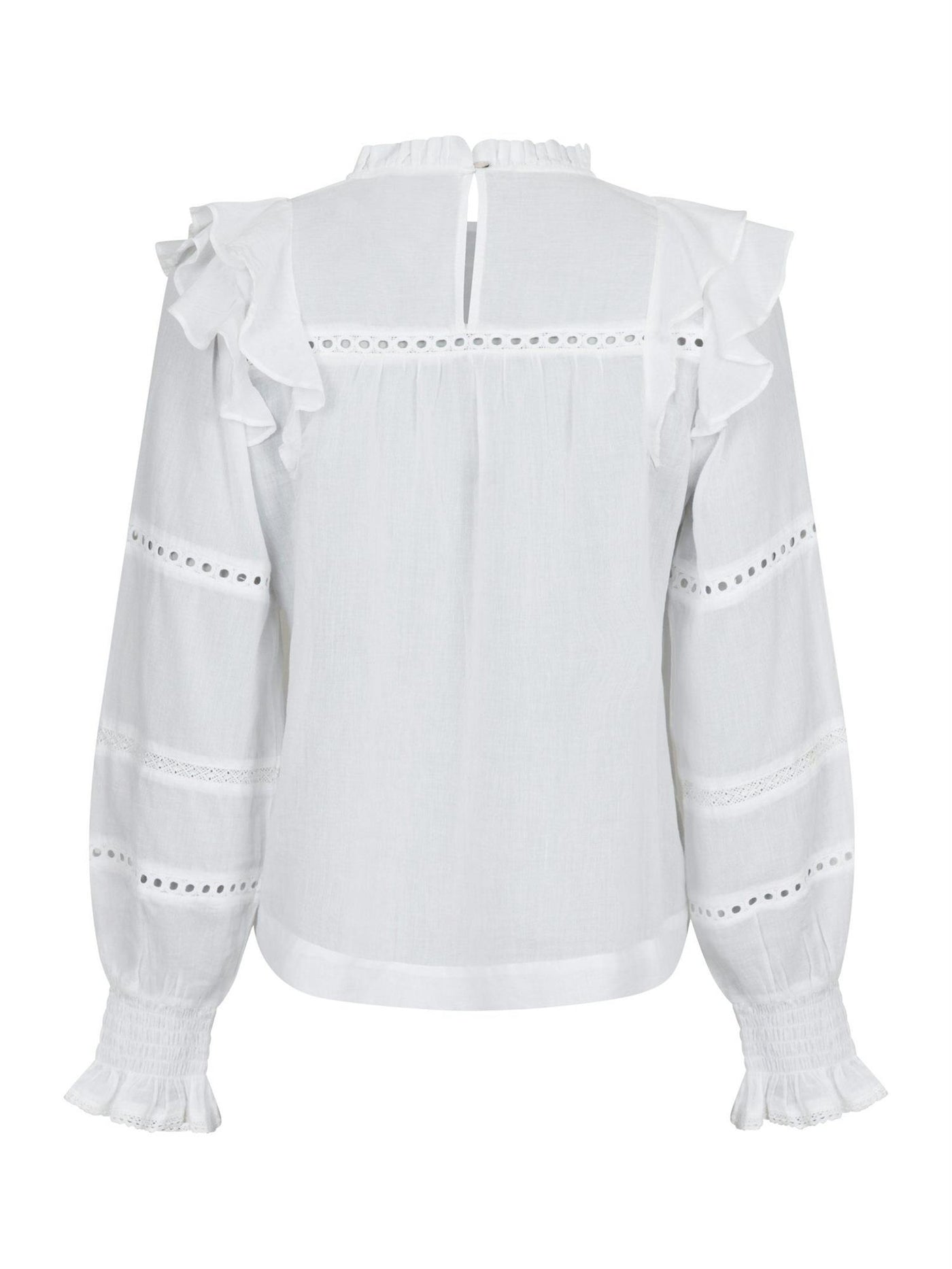 Aurika S Voile Blouse White