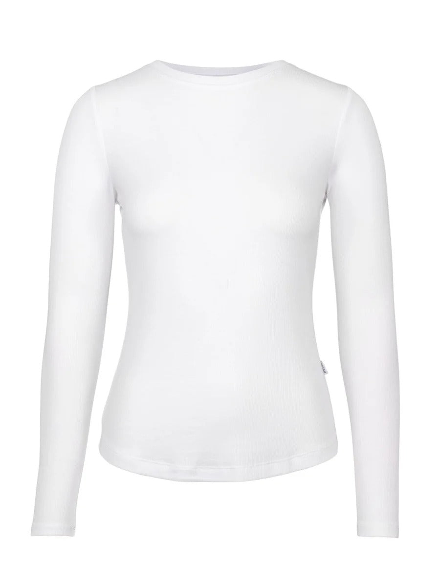 Riva rib longsleeve White