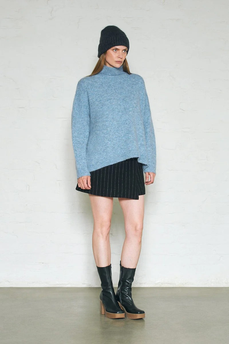 RUSSO SWEATER DENIM MELANGE