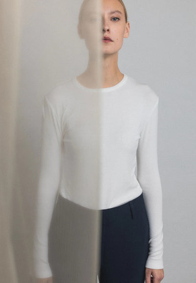 Fenja O-neck Top (White)