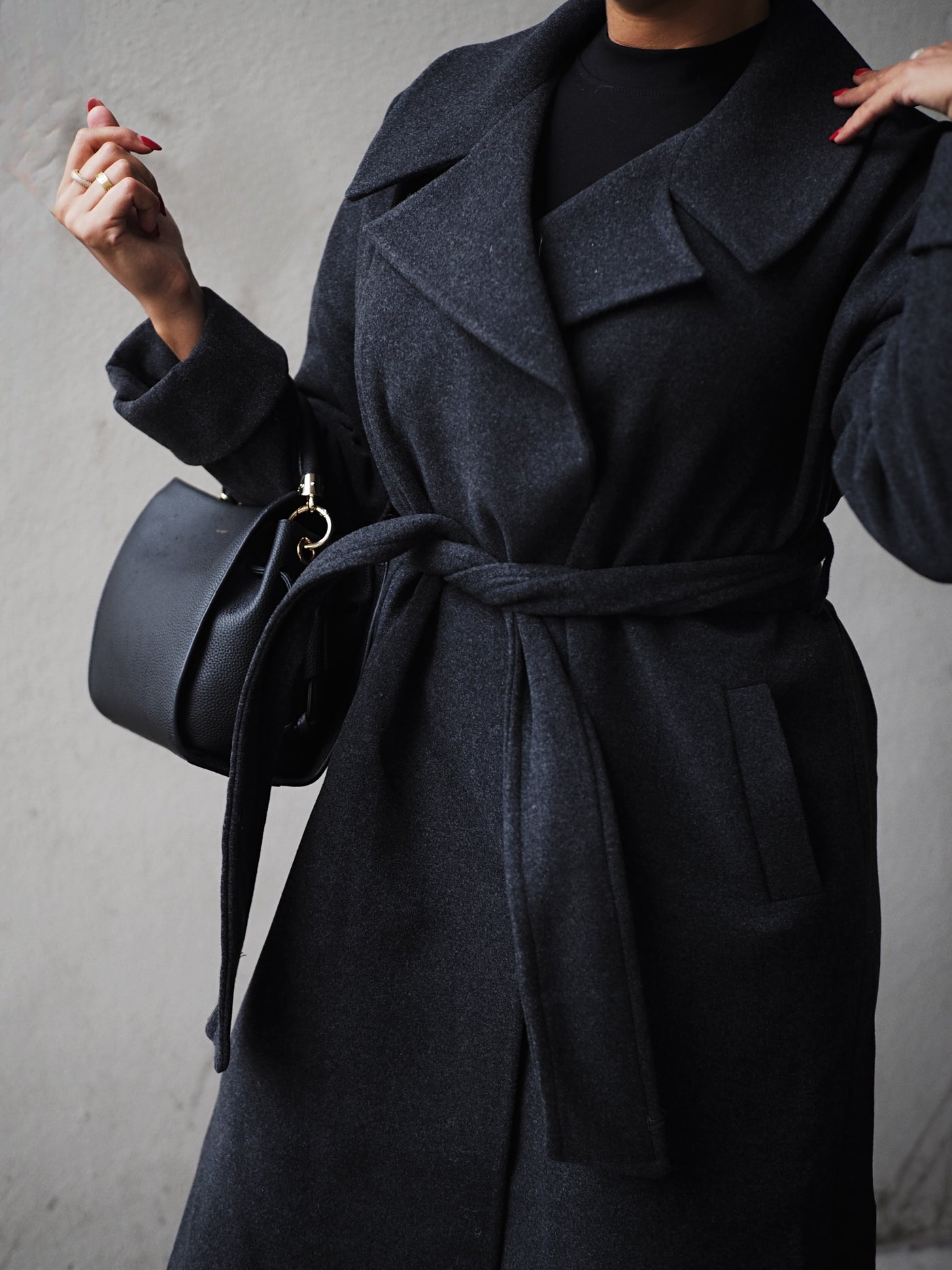 Adele coat Dark grey