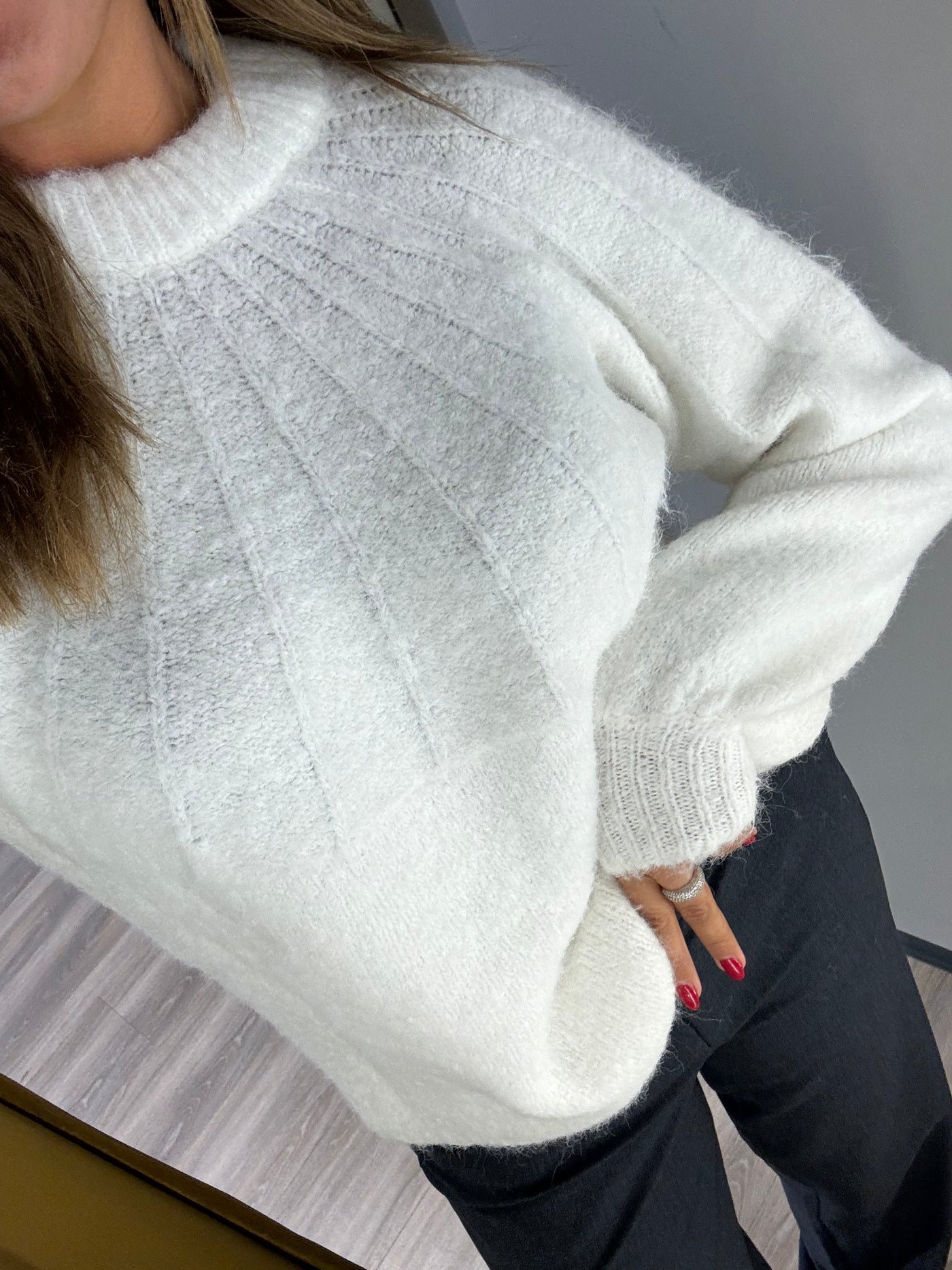 Patrisia bow knit pullover Off White