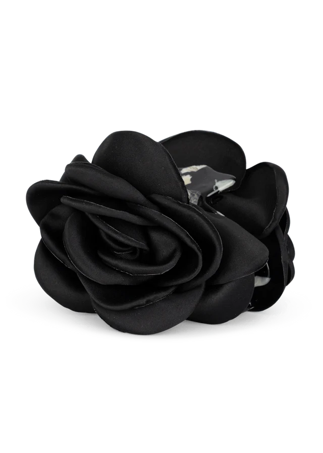 Smooth Rosa Hair Claw Black Middle