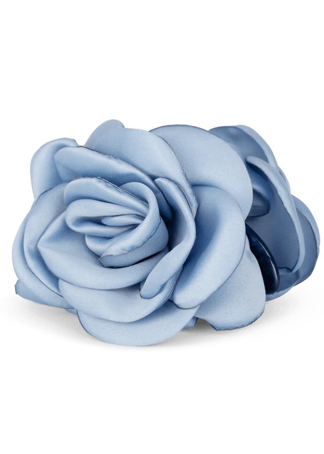 Smooth Rosa Hair Claw Light Blue Middle