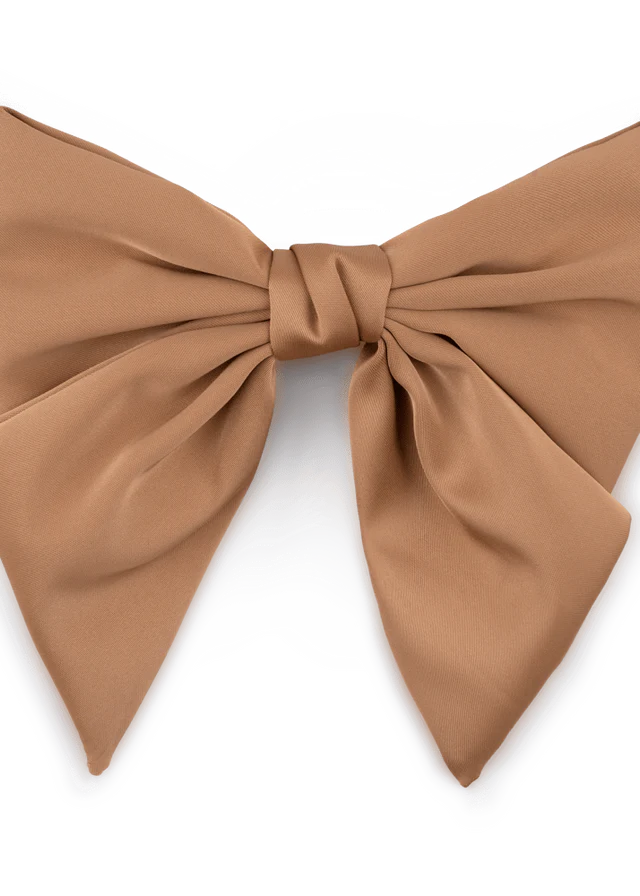 Smooth Bow Taupe