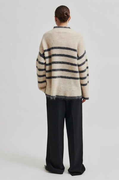 Ovalis Knit T-Neck Brazilan Sand Grey