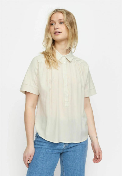 Adeline Blouse Stripes Olive Gray