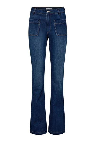 Ann Charlotte Earth Jeans Wash Cayenne Denim Blue