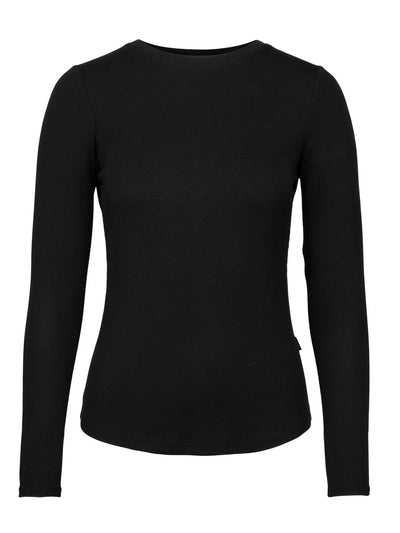 Riva rib longsleeve Black