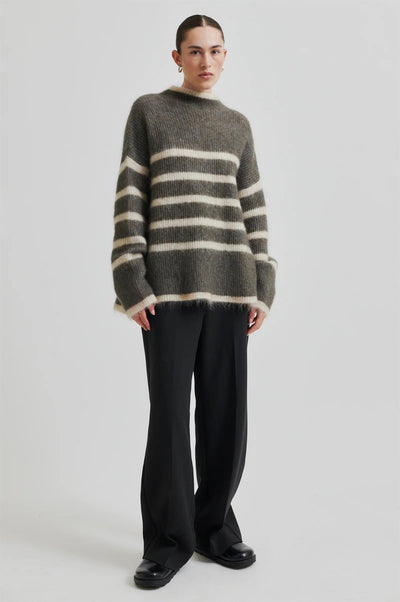 Ovalis Knit T-Neck Chocolate Chip