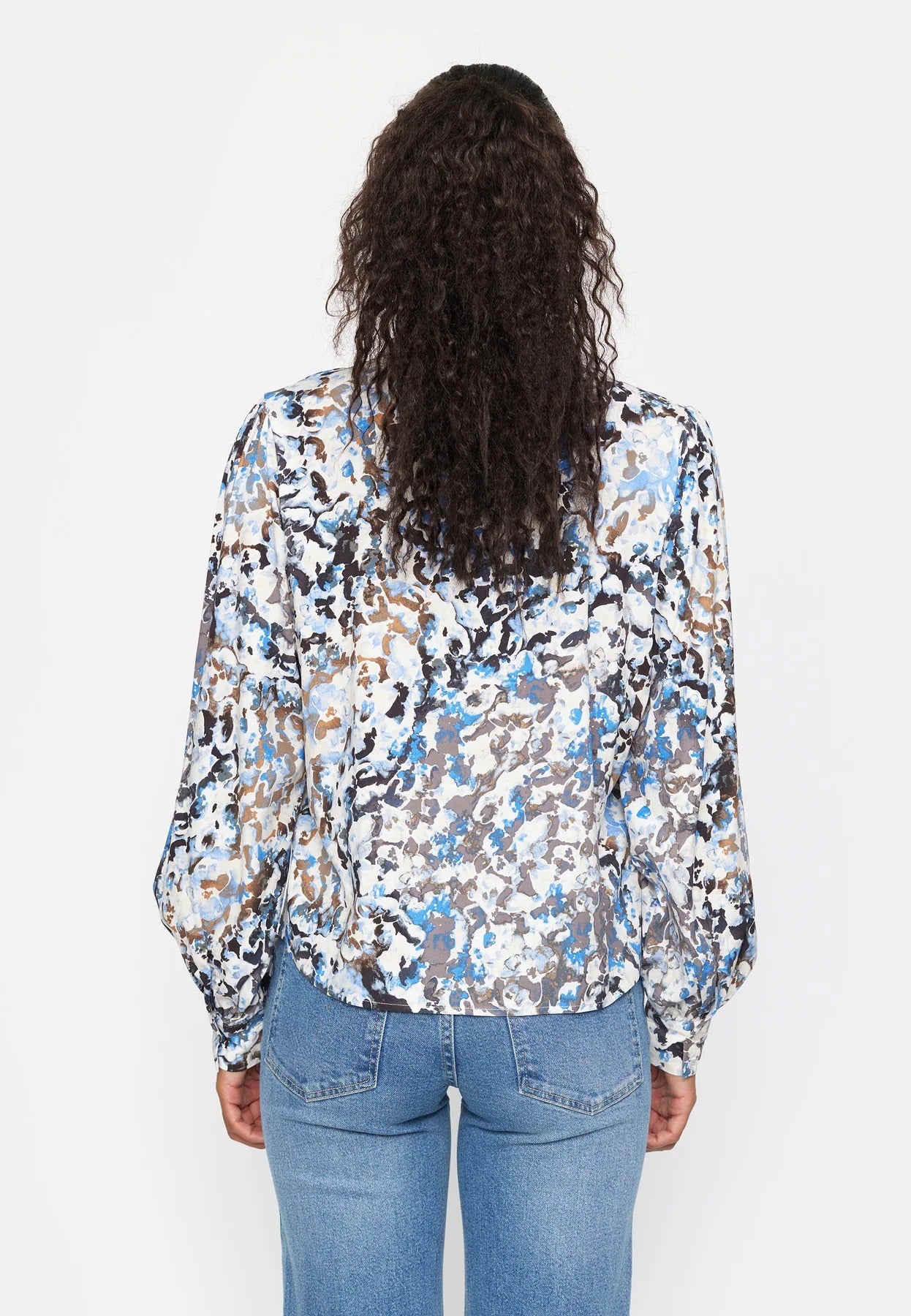 Mela Shirt Blurred Flower Regatta