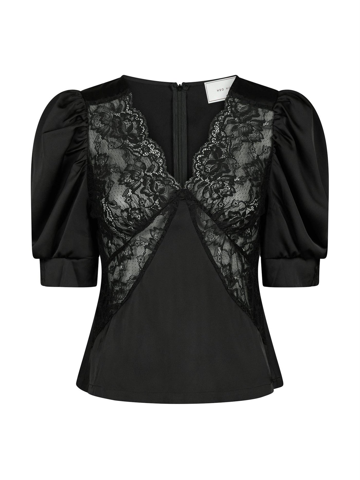 Ambrosi Lace Blouse Black