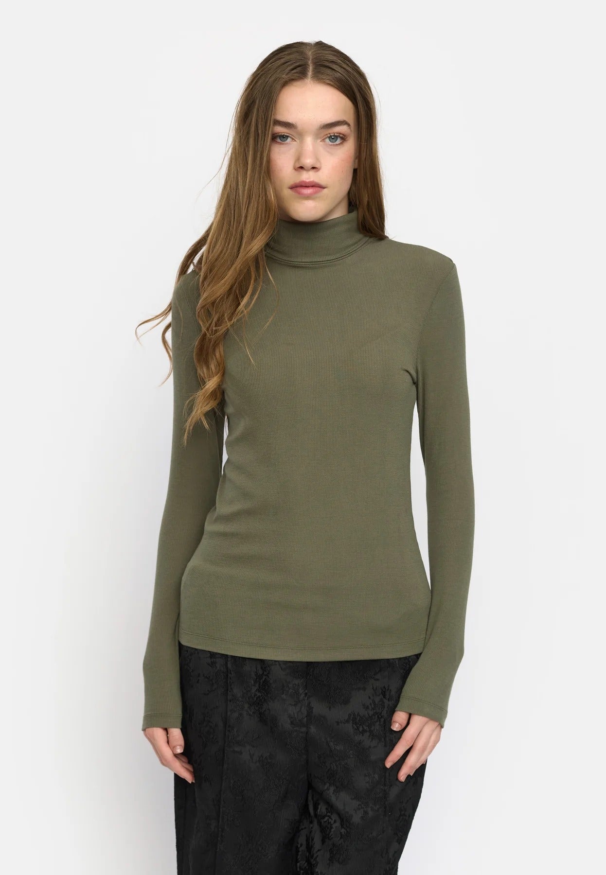 Fenja Rollneck Top Tea Leaf