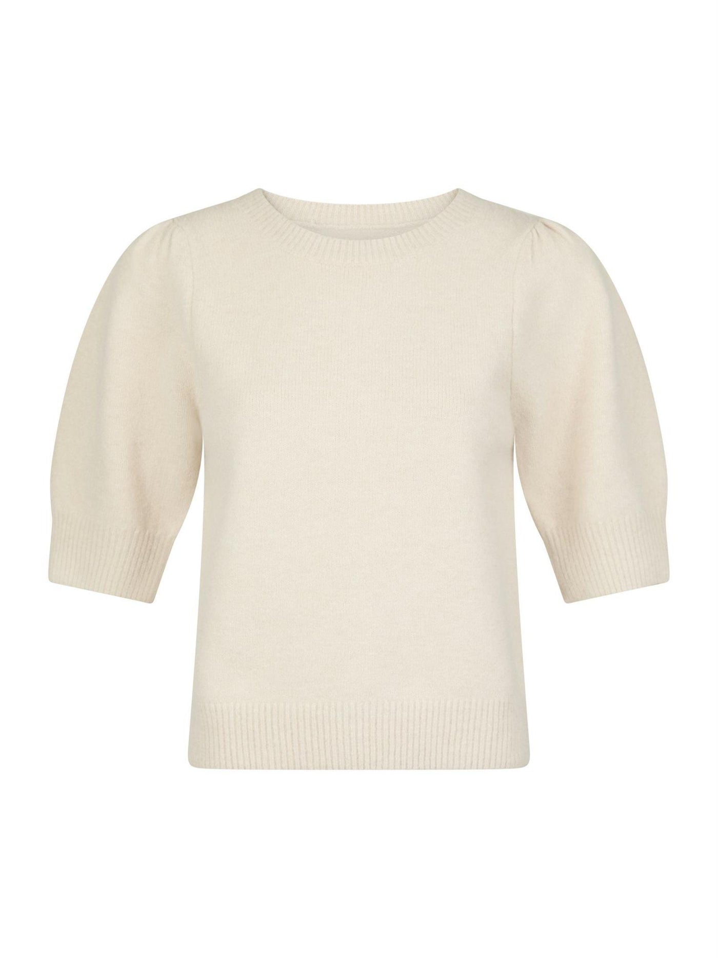 Martha Bow Knit Tee Ivory