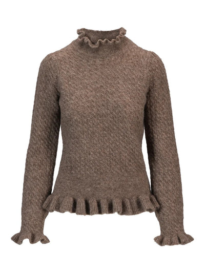 Vienna alpaca sweater Walnut