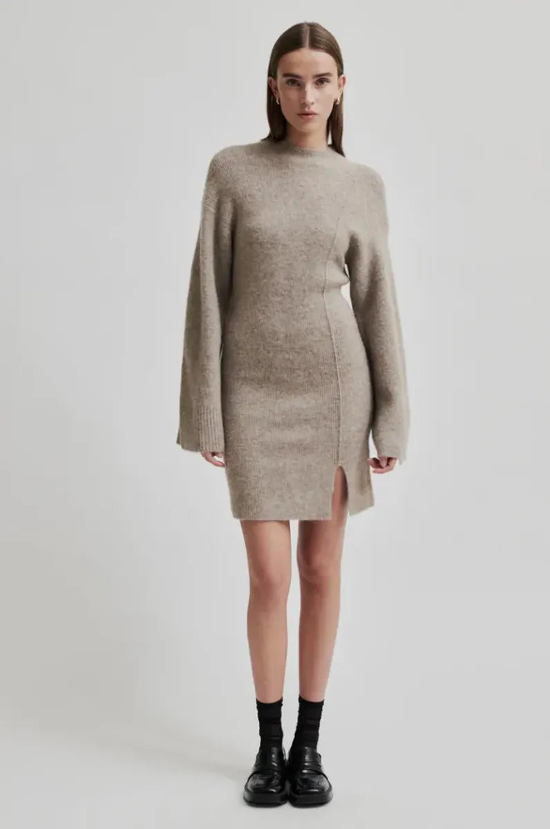 Eya Knit Dress Roasted Cashew