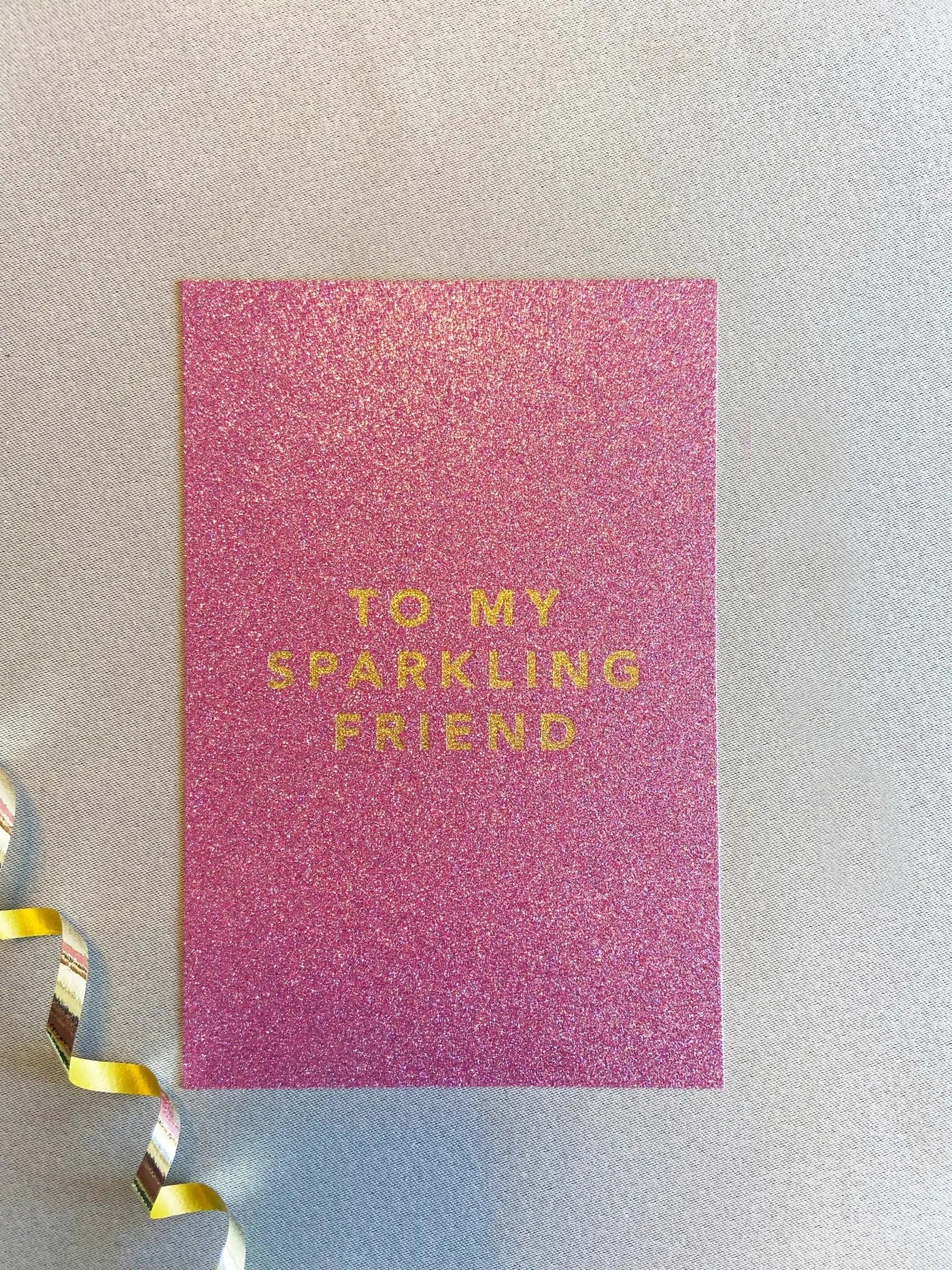 Gratulasjonskort Glitter "To my sparkling friend"